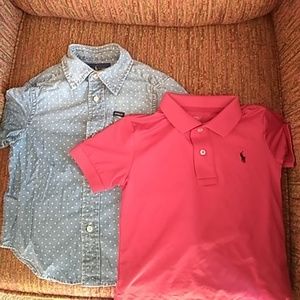 2- 2t POLK RALPH LAUREN Short Sleeves PLUS BONUS💙